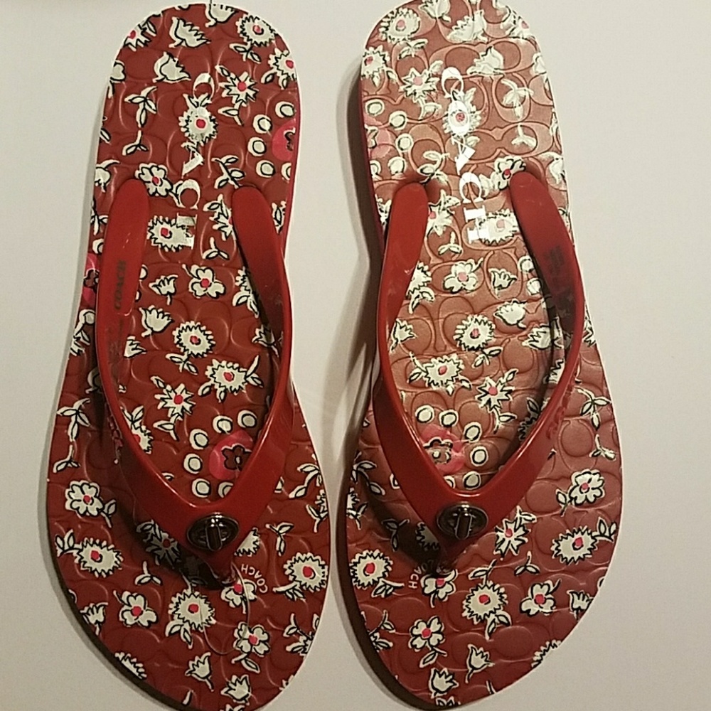 Coach Abbigail flip flops